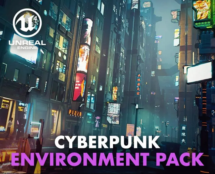 Cyberpunk Environment Megapack (Modular / with Interiors)