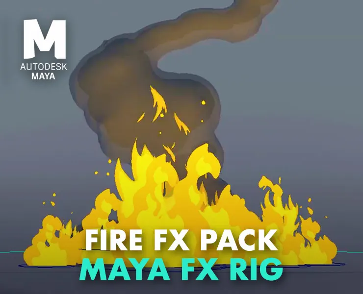 Fire FX Pack A - Maya FX Rig