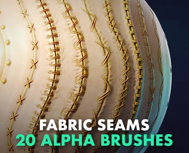 Fabric Seams Vol 2 - 20 Alpha Brushes