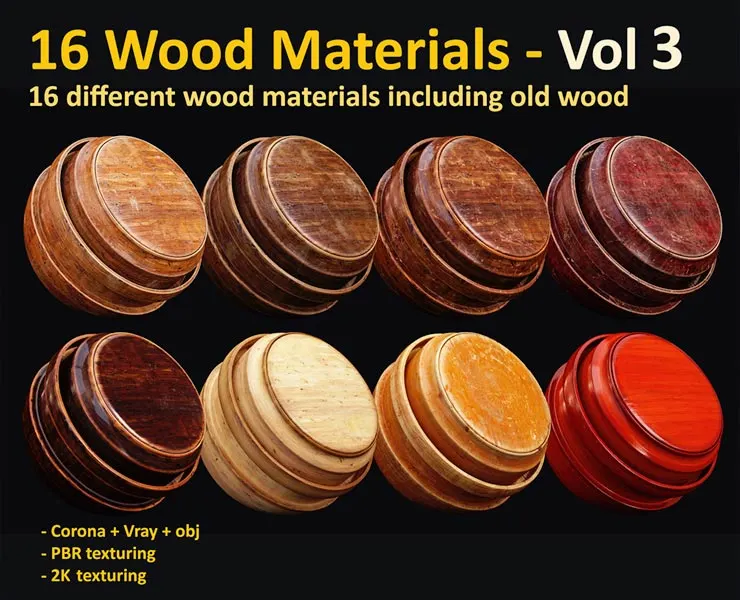 16 Wood Materials Vol 3