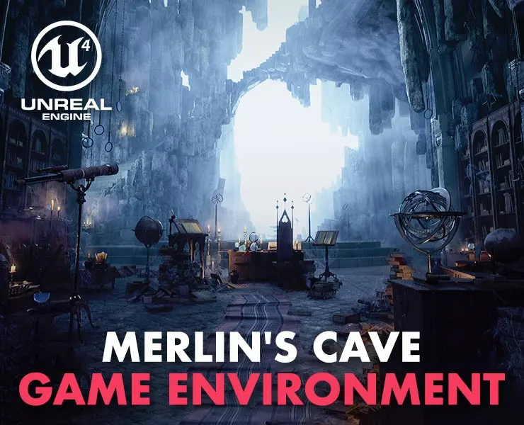 Merlin's Cave - Game Environment (Fantasy / Dungeon)