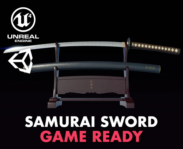 Samurai Sword - Game Ready