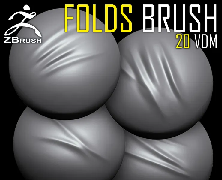 20 Folds VDM Brush for ZBrush Vol.2