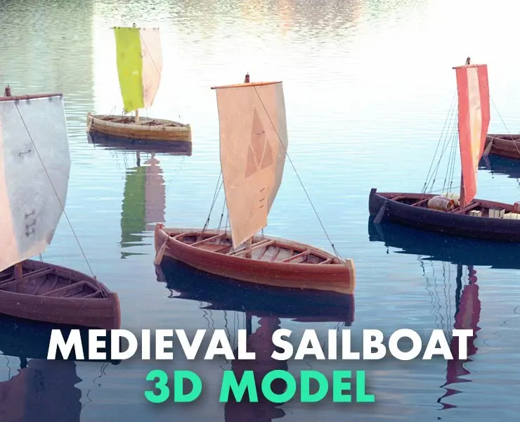 Knarr - Medieval Sailboat