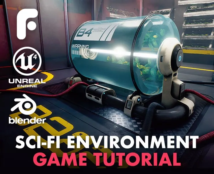 Sci-Fi Game Environment in Blender & UE4