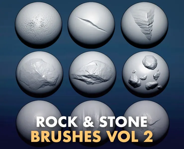 Rock & Stone Brushes Vol.2