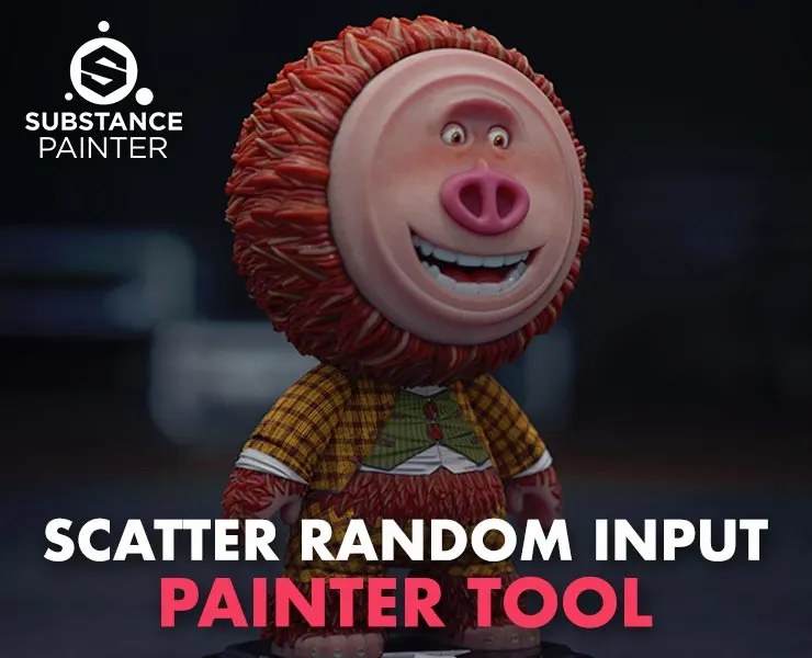 Scatter Random Input While Painting - Substance Painter Tool