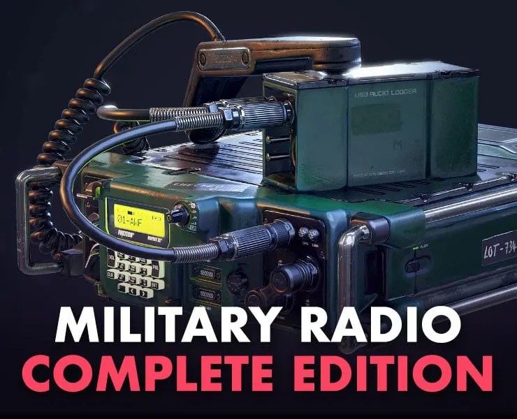 Military Radio - Modeling & Texturing Complete Edition