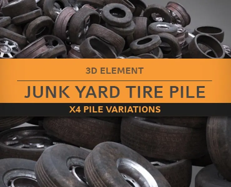Junk Yard Tire Piles