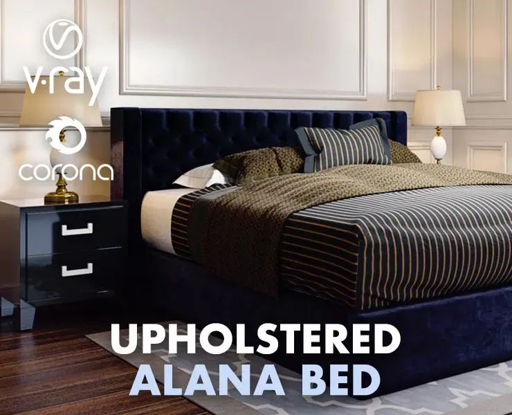 Alana Upholstered Bed