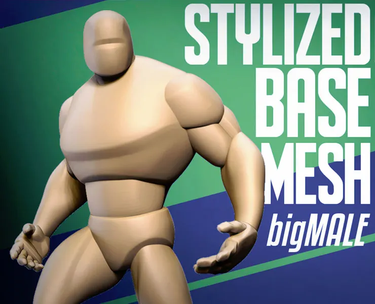 Stylized Basemesh Big Male