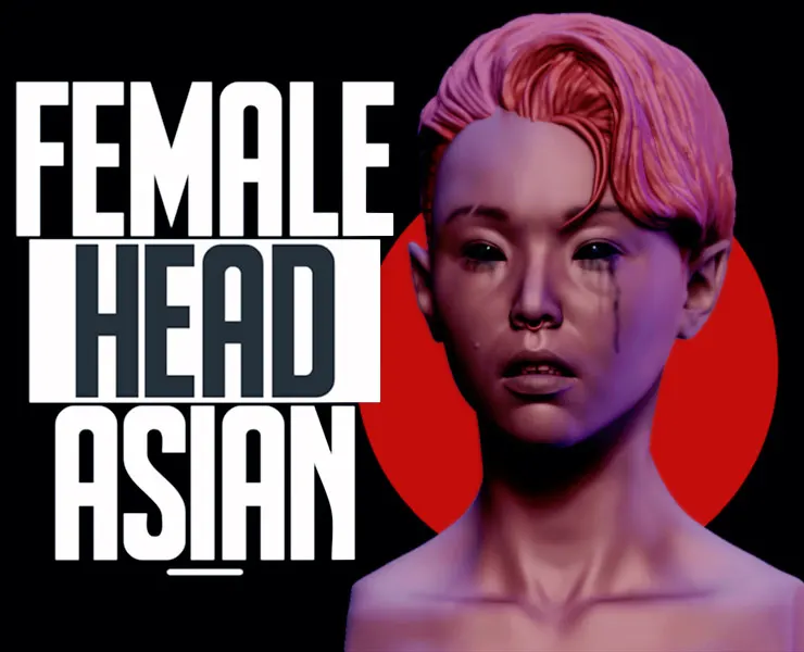 Female Head - Asian