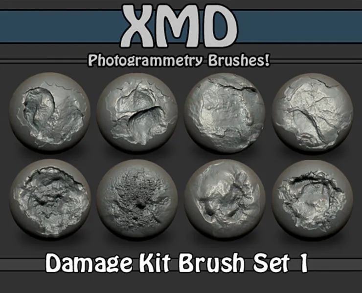 XMD - ZBrush Damage Kit 01