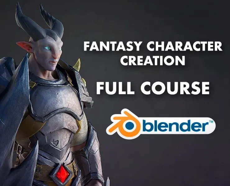 Dragon Knight - Fantasy character full course in Blender (2.7x)