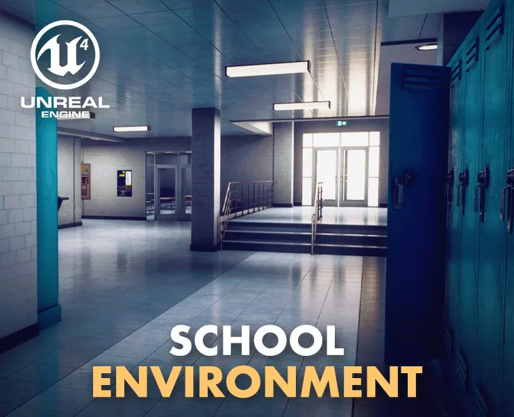 UNREAL - Clean/Horror School Environment