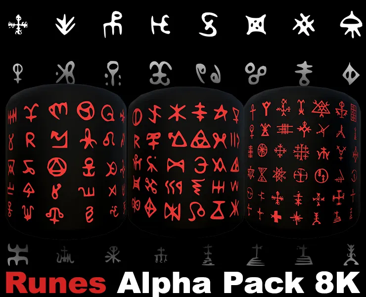 300+ Runes Alpha Pack 8K