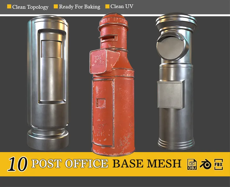 10 Base Mesh Post Office - vol-03