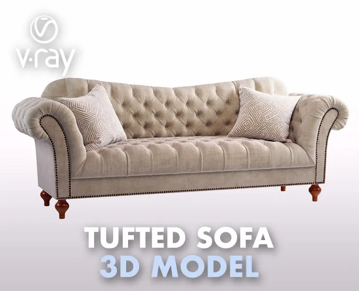 Vanna Brussel Tufted Sofa