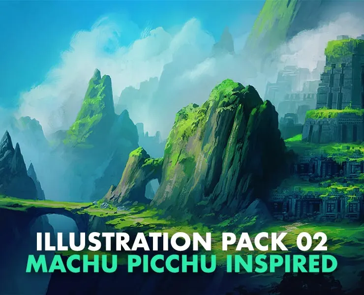 Illustration Pack 02 - Machu Picchu Inspired