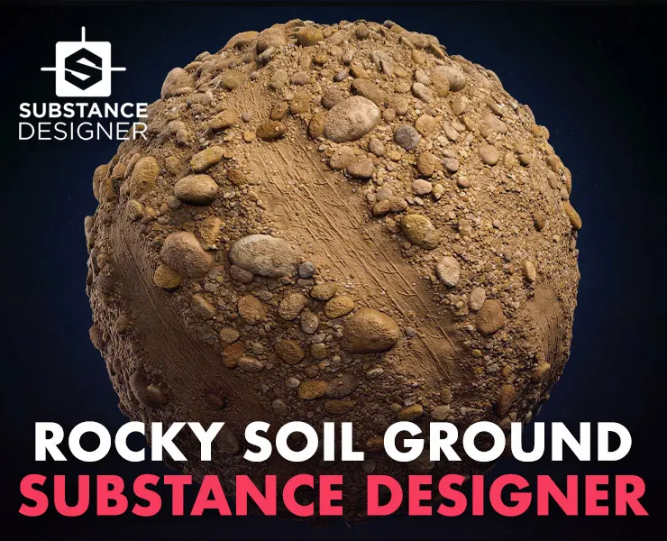 Rocky Soil Ground Material - Substance Designer