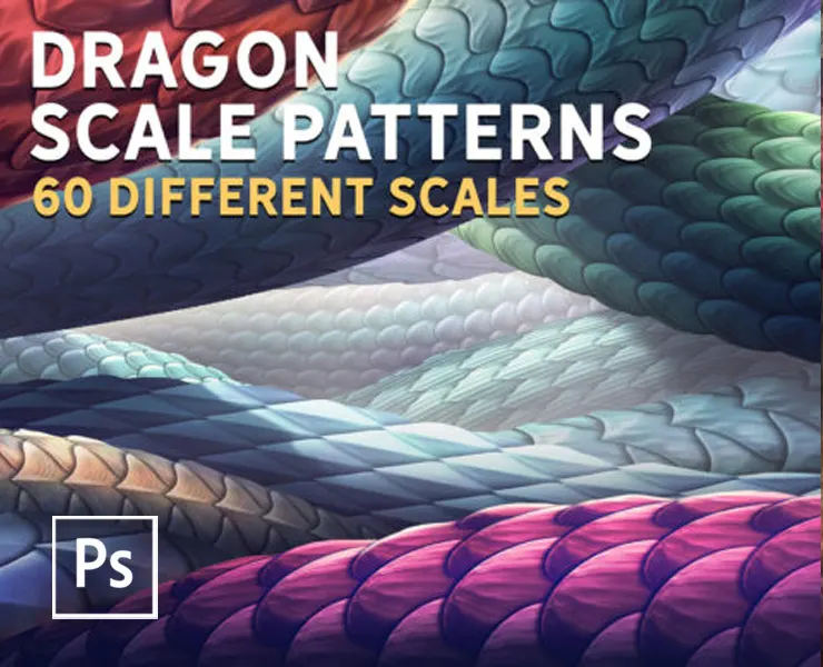 Dragon Scale Photoshop Patterns