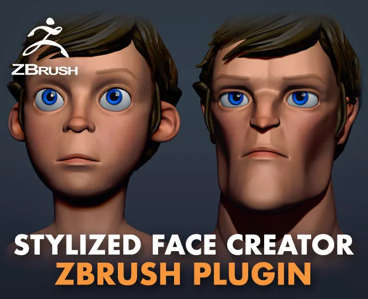 Stylized Face Creator - ZBrush Plugin