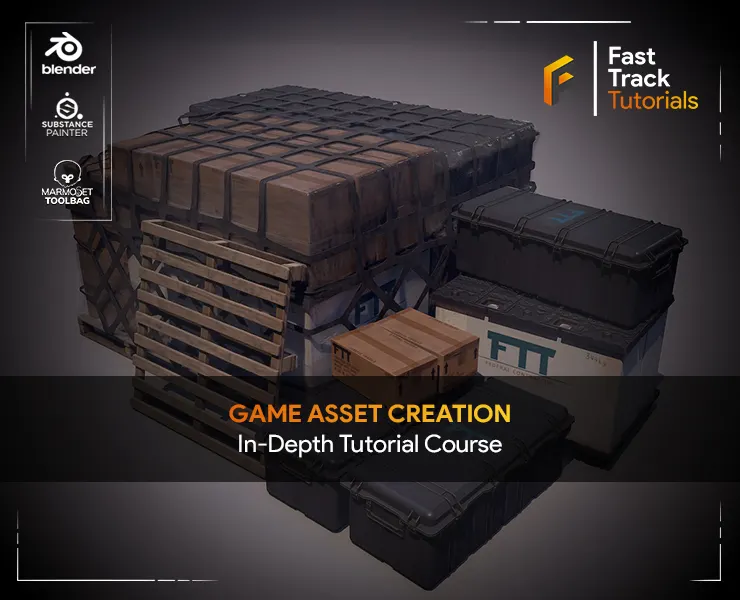 Game Asset Creation in Blender & Marmoset - In-Depth Tutorial Course