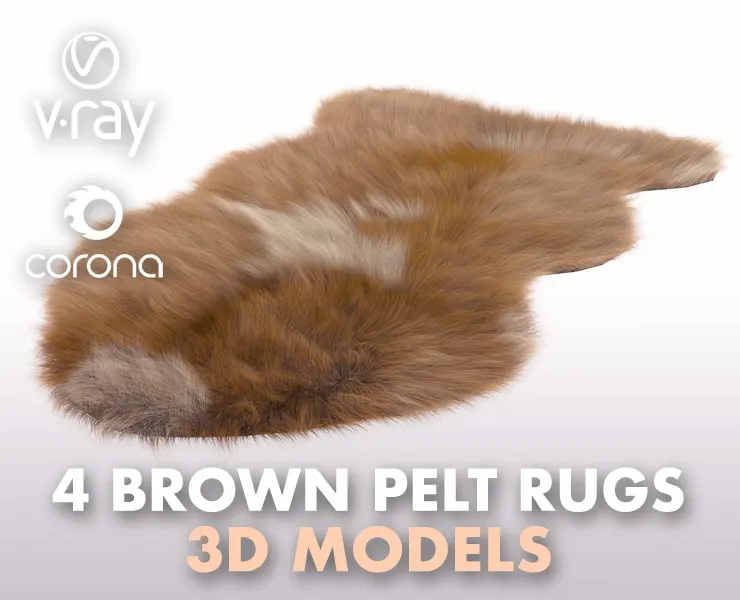 Pelt Rug Brown 4