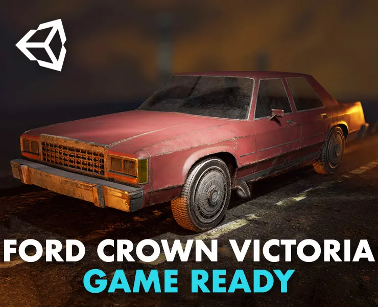 Ford Crown Victoria 1970 (LowPoly)