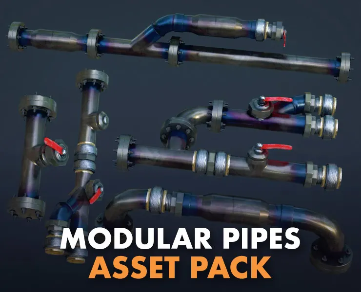 Modular Pipes - Sci-Fi Heat Metal