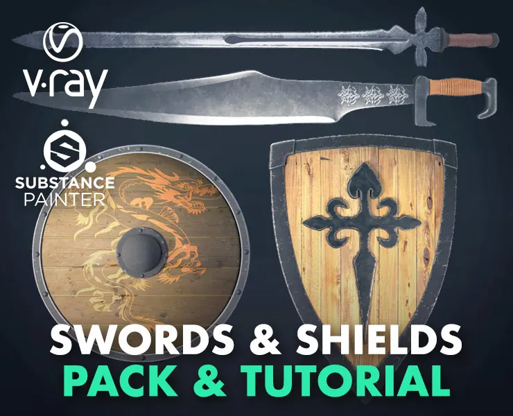 Sword Shield Packs +14 Minutes Tutorial Substance Live Sync