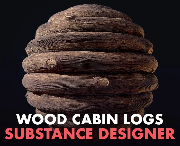 Wood Cabin Logs – Substance Designer