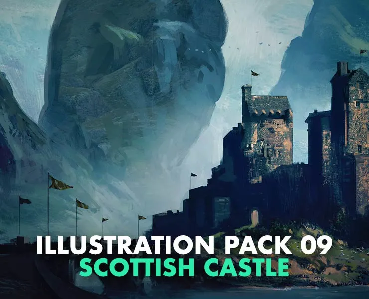 Illustration Pack 09 - Scottish Castle