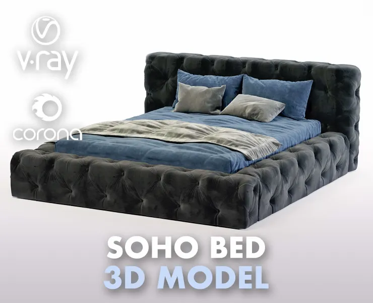 Bed RH Soho Bed