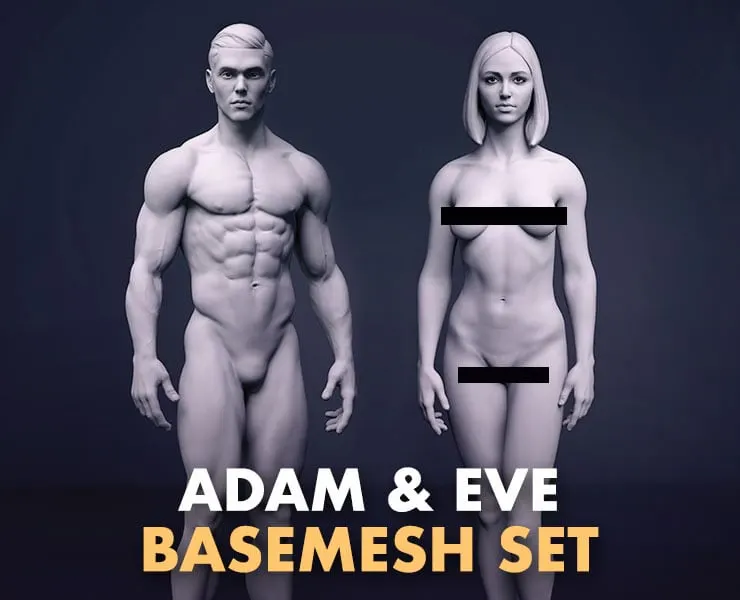 Basemesh Set - Adam & Eve