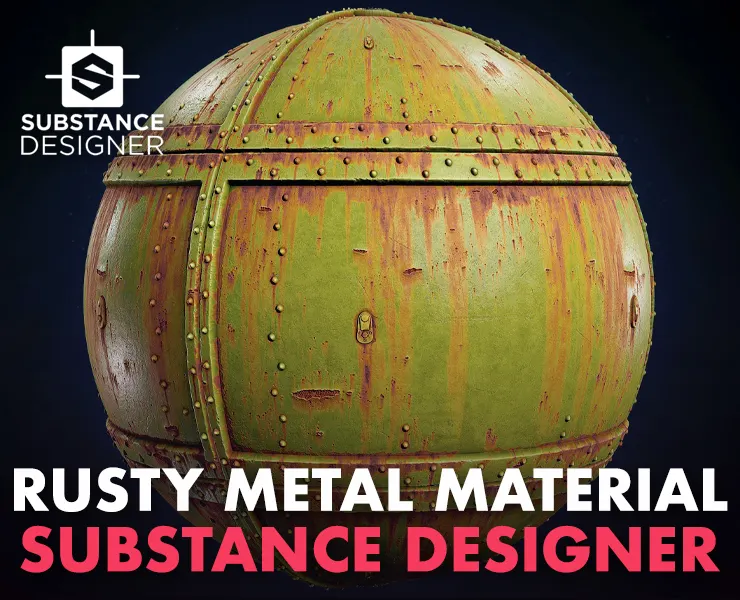 Rusty Metal Material - Substance Designer