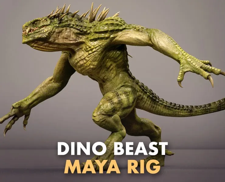 Dino Beast Maya Rig