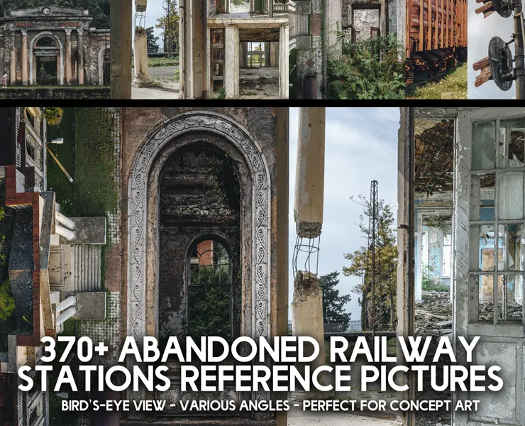 370+ Abandoned Railway Stations Reference Pictures