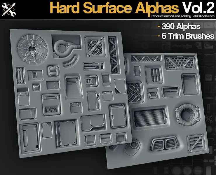 Hard-Surface Alphas Vol.2