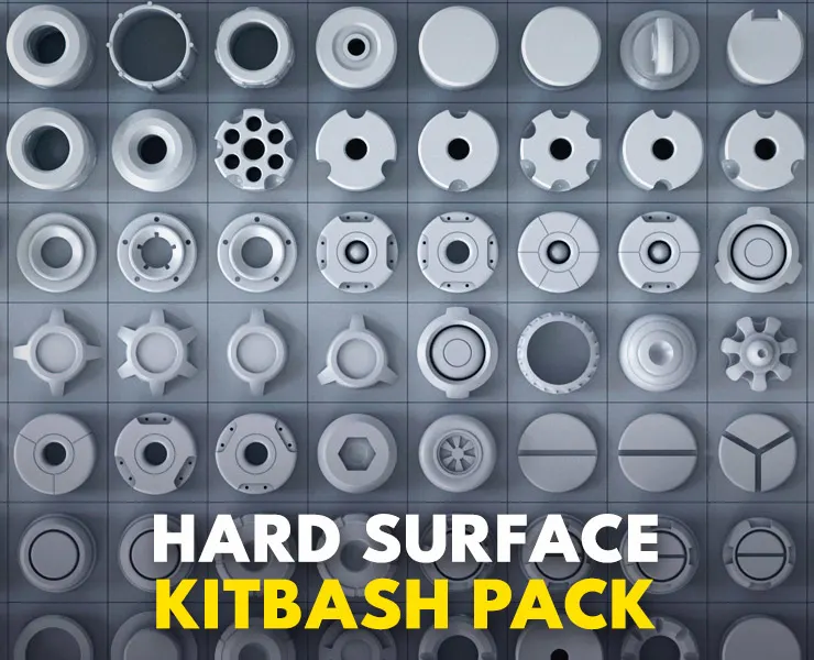 Hard Surface Kitbash Pack 02