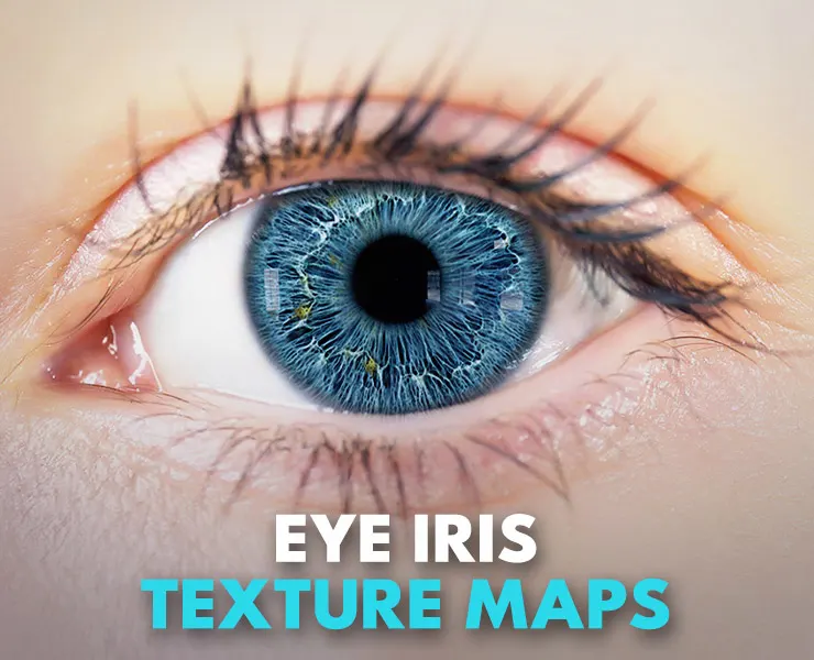 Eye Iris Texture Maps - Vol 01