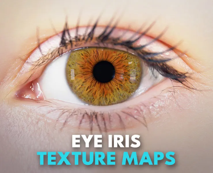 Eye Iris Texture Maps - Vol 02