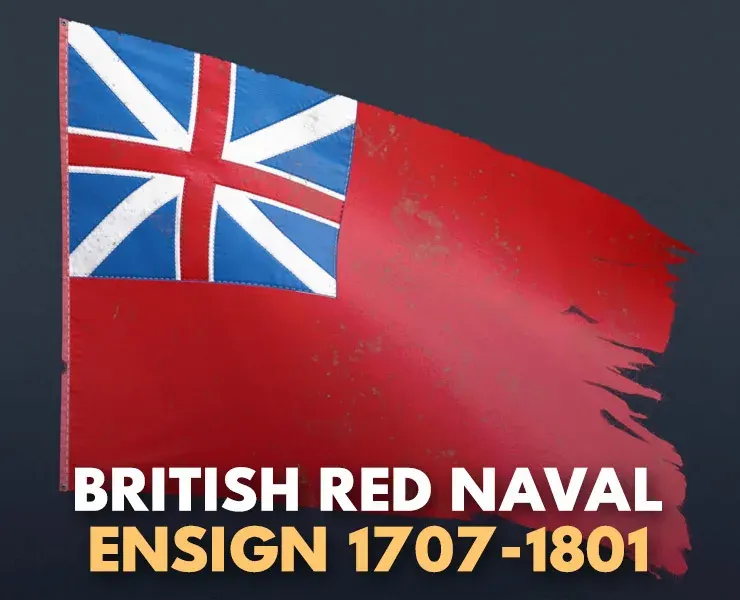 British Red Naval Ensign 1707-1801