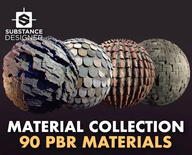 Material Collection - 90 PBR Materials