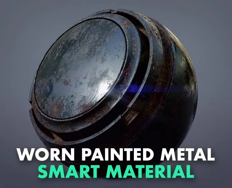 Smart Material: Worn Painted Metal