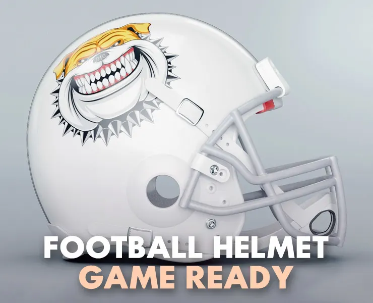 American Football Helmet ( Game Ready Model / PBR Texture / UV )