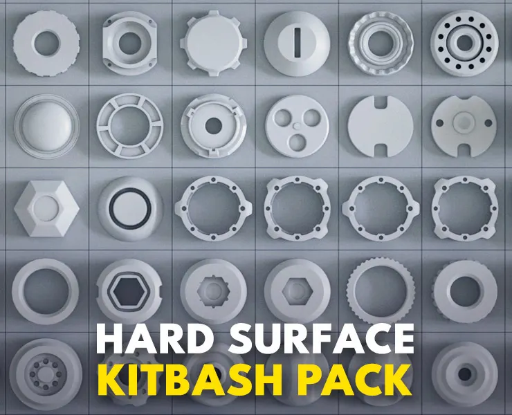 Hard Surface Kitbash Pack 03