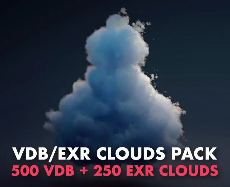 VDB/EXR Clouds 5 packs : 500 vdb + 250 exr