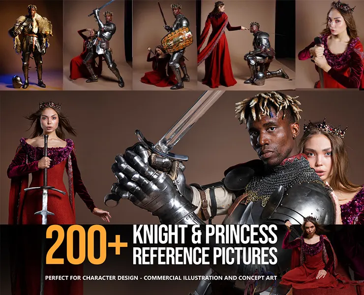 200+ Knight and Princess Reference Pictures for Artists