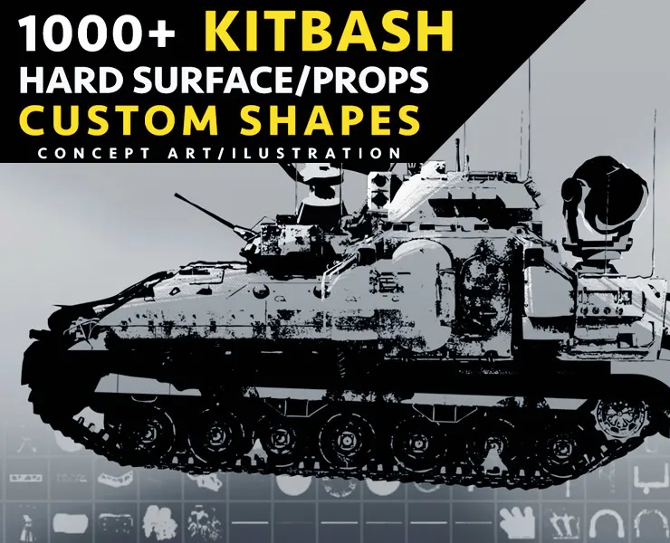 800+ Hard Surface Custom Shapes (300+ CHEATBRUSHES)